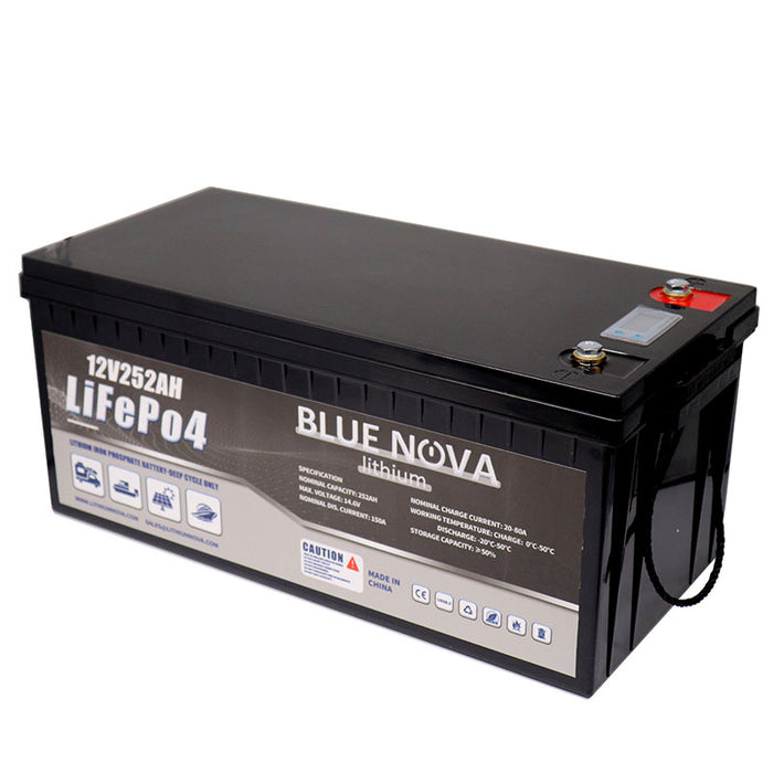 Bluenova lithium 12v252ah lifepo4 battery optimal your RV travel 