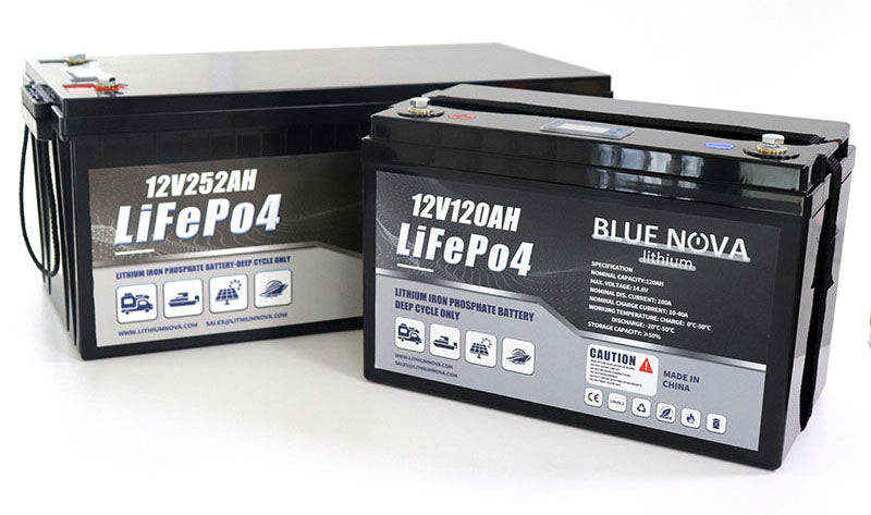 Bluenova Lithium 12V252ah lifepo4 battery optimal your marine life with 10year warranty