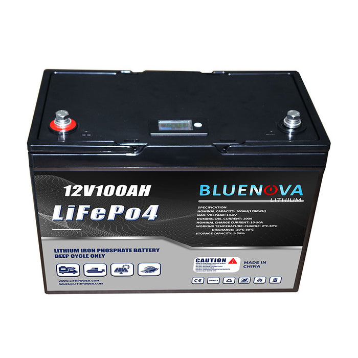 Super 12v100ah Lifepo4 with Bluetooth Monitor｜BlueNova Lithium