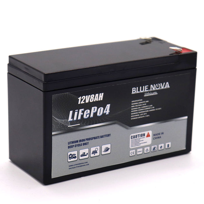 bluenova 12v8ah lithium fishing finder battery
