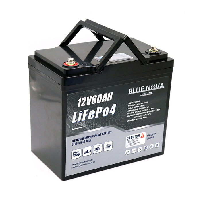 60AH LiFePO4 Lithium Battery - Kayak and trolling motor battery